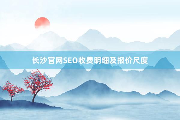 长沙官网SEO收费明细及报价尺度